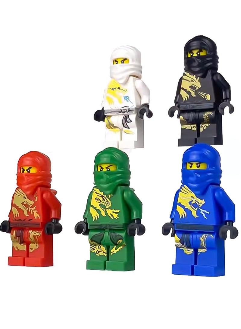 Ninjago Small Particle Assembly Toy Building Block Doll Toy(5 Types Of Dragon Ninja) - Image 1
