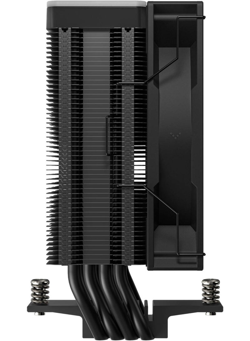 DeepCool AG400 BK ARGB V2 CPU Cooler, 2100 RPM Fan Speed, 75.89 CFM Fan Airflow, Hydro Bearing Type,Balanced Bidirectional Heat Pipe Technology, Black - Image 5
