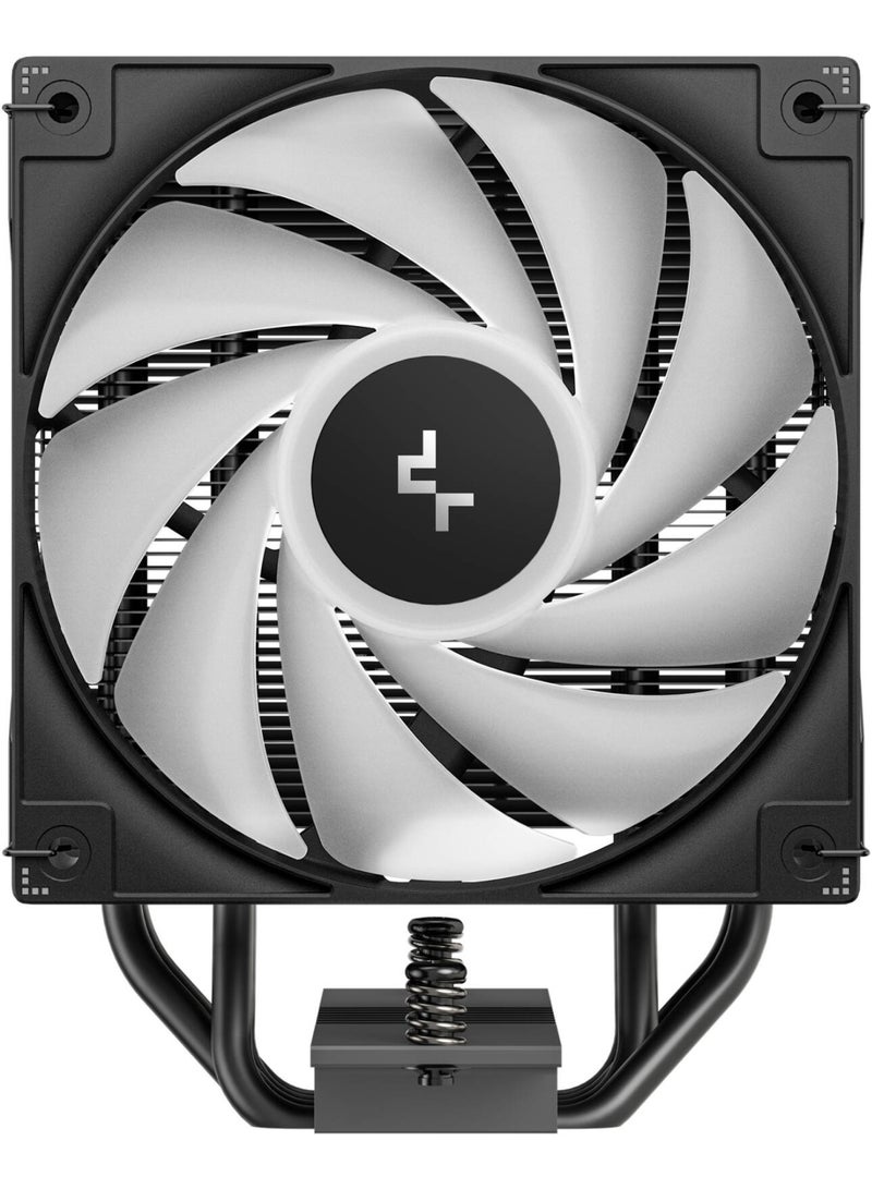 DeepCool AG400 BK ARGB V2 CPU Cooler, 2100 RPM Fan Speed, 75.89 CFM Fan Airflow, Hydro Bearing Type,Balanced Bidirectional Heat Pipe Technology, Black - Image 4