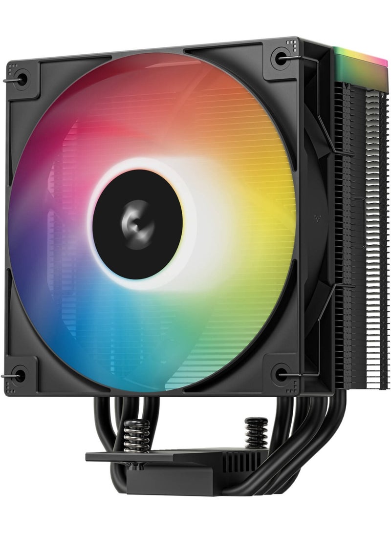 DeepCool AG400 BK ARGB V2 CPU Cooler, 2100 RPM Fan Speed, 75.89 CFM Fan Airflow, Hydro Bearing Type,Balanced Bidirectional Heat Pipe Technology, Black - Image 2