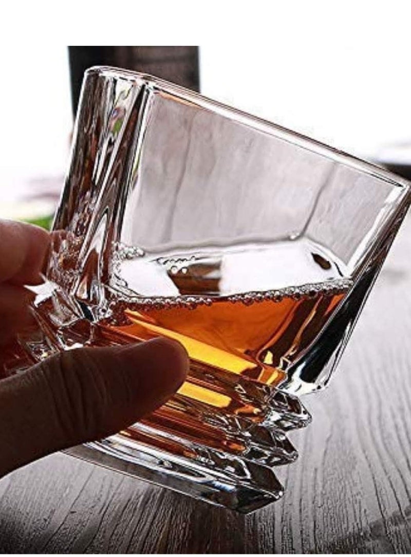 ConvertKitchen مجموعة كؤوس الويسكي من كونفرت كيتشن 6 قطع سعة 300 مل كؤوس بار للبوربون والويسكي والسكوتش والكوكتيلات والكونياك وكوكتيل أولد فاشند - Image 4