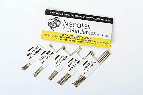 John James Saddlers Harness Blunt Point Needles/Set: 5 x 5/5 Sizes x 5 Pieces Each - Image 5