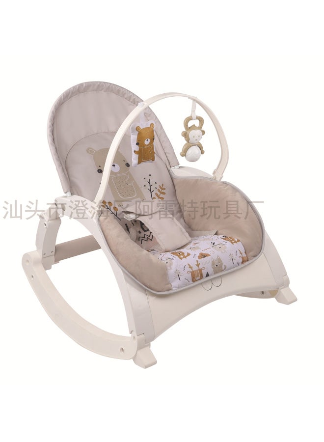 alt Multi-functional Baby Coaxing Artifact Baby Rocking Chair Baby Cradle Newborn Soothing Chair Recliner Rocking Bed Music Dining Chair - Image 1