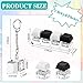 Oppaxf 3Pcs Keyboard Fidget Keychain Decompression Toys Fidget Clicker Keyboard Keychain Fidget Button Fidget Keychain Stress Relief Gifts to Pass The Boring TimeBlack and White Without led - Image 4