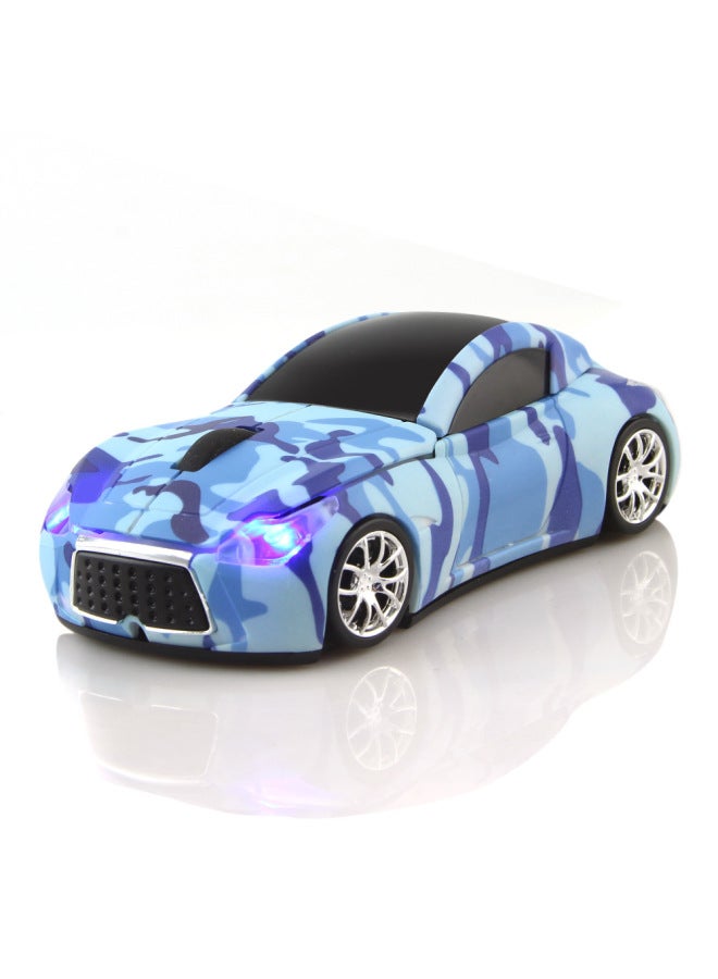 Gifts Infiniti Car Model Mouse Sports Car Mouse Wheel Mouse Car Wireless Mouse-Color:Infiniti Camouflage Blue (shipped Without Battery) - Image 1