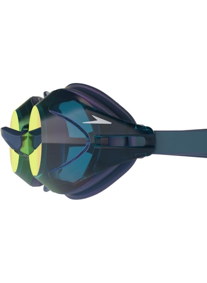 سبيدو قبعة سباحة Speedo Vanquisher 3.0 Mirrored LTD للرجال والنساء والأطفال - مصنوعة من السيليكون المتين، مريحة، مثالية للتدريب والاستخدام الاحترافي - Image 2