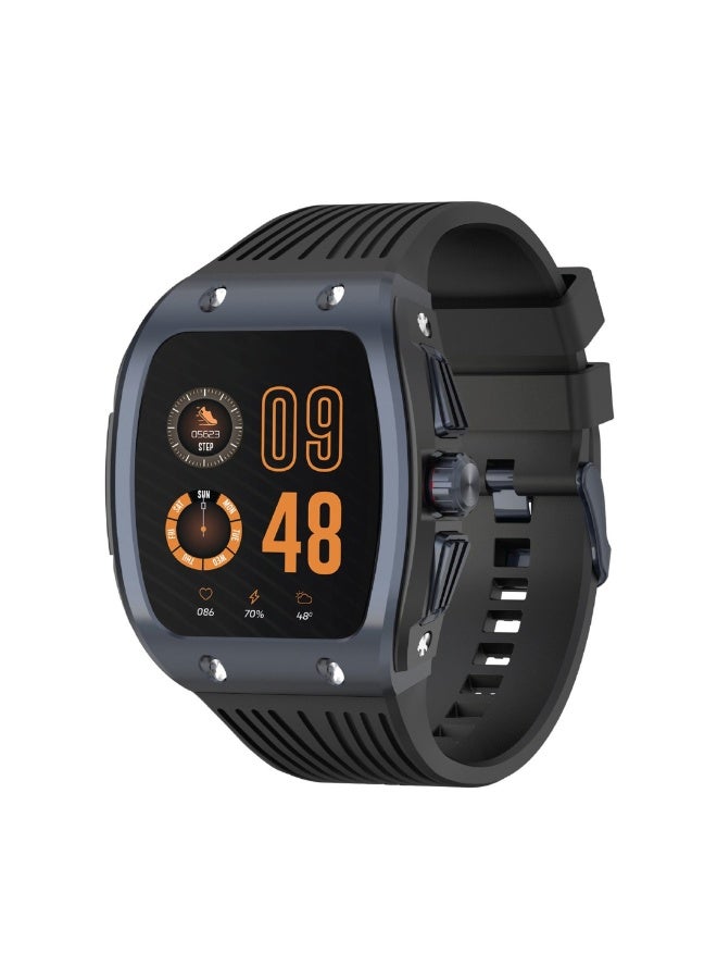 Jeebel Titan Series Smart Watch – 1.76” HD Touchscreen, Health & Fitness Tracking, Waterproof, Bluetooth Calling, with Dedicated App and Premium Design - Black - Image 3