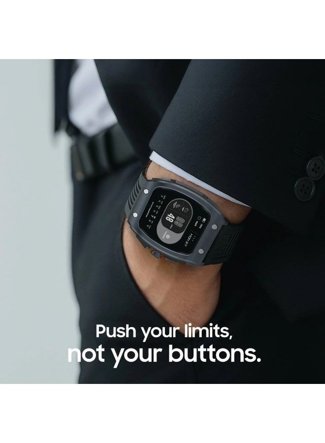 Jeebel Titan Series Smart Watch – 1.76” HD Touchscreen, Health & Fitness Tracking, Waterproof, Bluetooth Calling, with Dedicated App and Premium Design - Black - Image 4