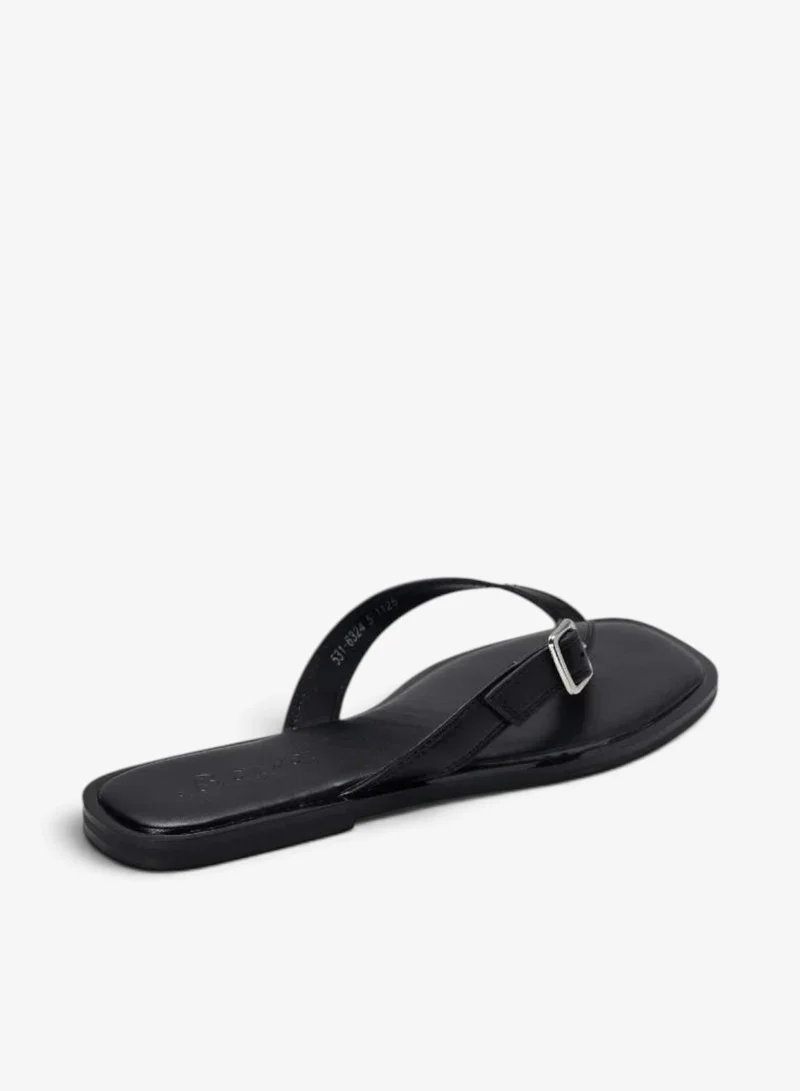 Bata Black Dual Strap Slide Sandals for Women | Best Price UAE