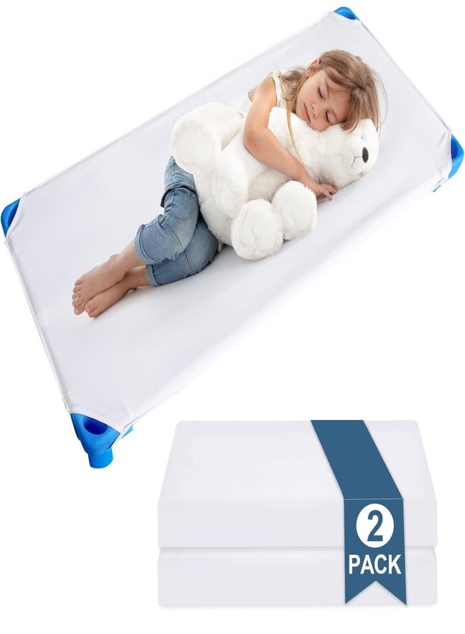 Magik & Kover طقم شراشف سرير للأطفال في مرحلة ما قبل المدرسة - 2 قطعة، 23" × 51"، شراشف نوم مصنوعة من الألياف الدقيقة القابلة للتنفس للأولاد والبنات - Image 1
