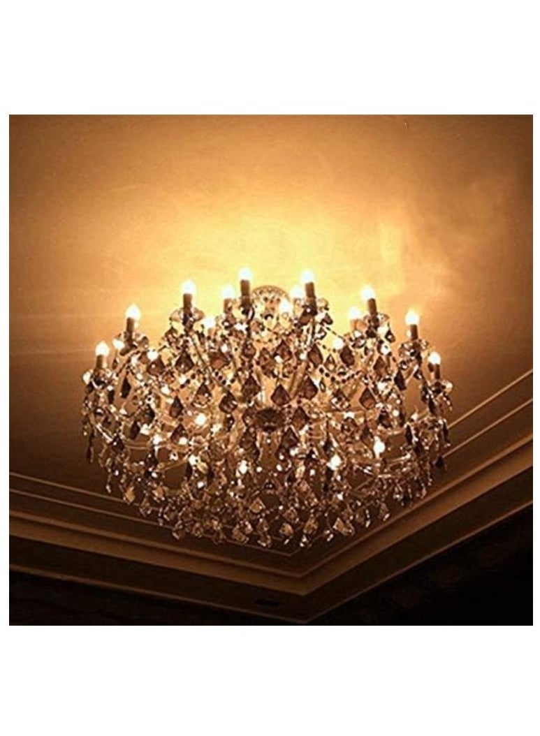 ALMIFTAH Pack of 10 LED Candle Light Bulbs – Energy Efficient E12 Base Candelabra Bulbs, Soft White 2700K, 5W (40W Equivalent), Long-Lasting Decorative Lighting for Chandeliers, Ceiling Fans, and Fixtures - Image 2