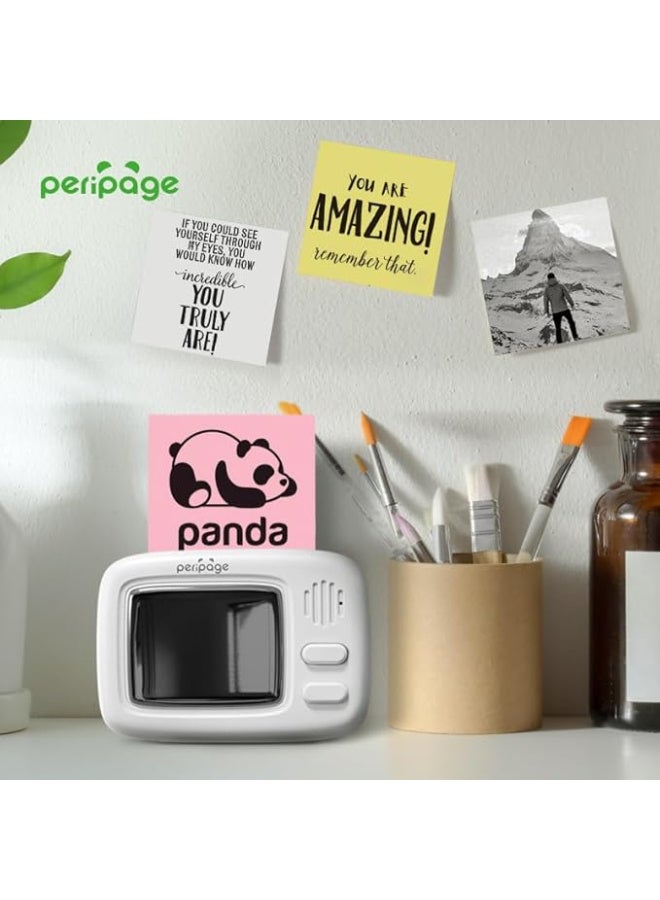 Peripage A2 Mini Thermal Printer - Wireless BT Pocket Label Maker, Versatile Photo, Memo, and QR Code Printing - Portable, Eco-Friendly, Compatible with iOS & Android, Includes Thermal Paper Roll - Image 2