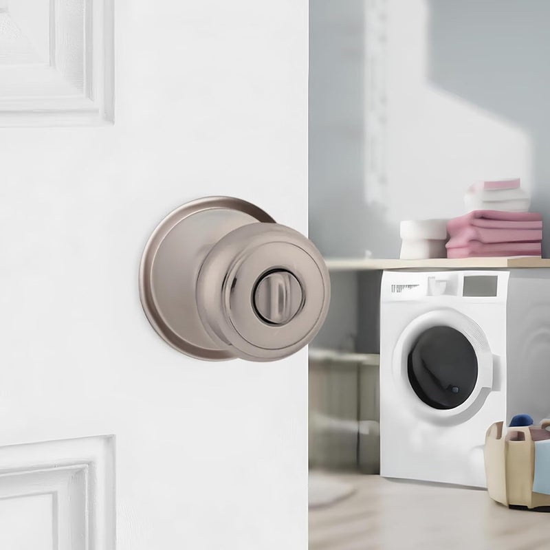 Brixwell Closet Back Plate Metal Material, Satin Nickel Finish, 2-3/4" Diameter for Cabinet Knobs, Drawer Pulls, and Wardrobe Hardware in Closet Doors, Pack of 2 - Image 5