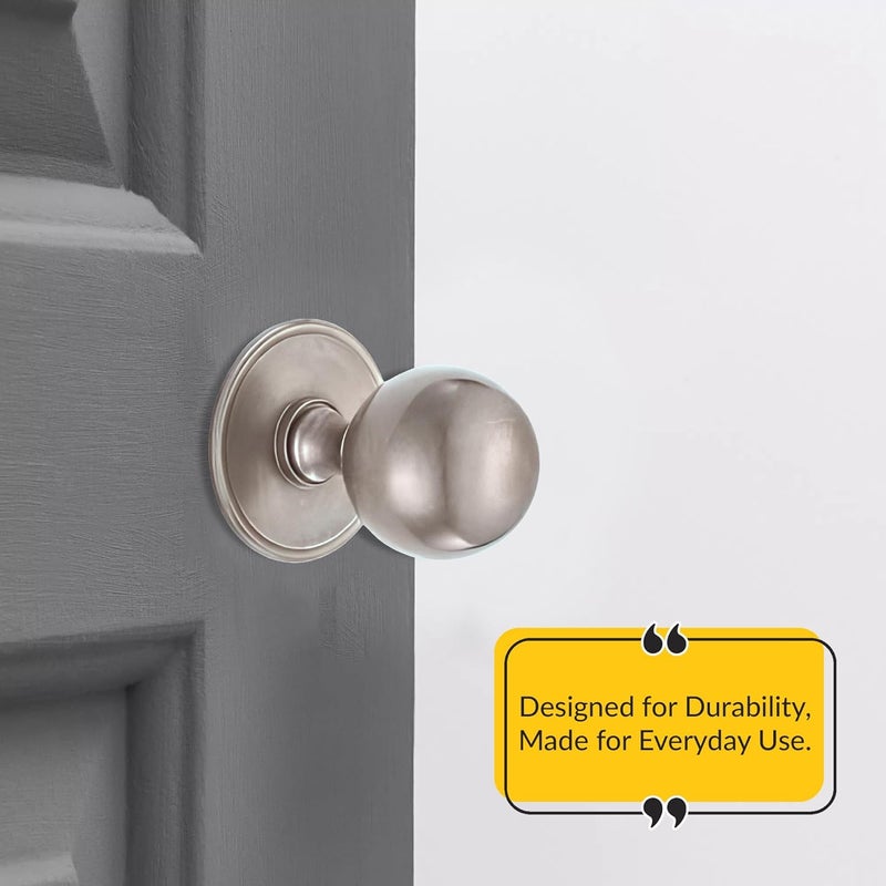 Brixwell Closet Back Plate Metal Material, Satin Nickel Finish, 2-3/4" Diameter for Cabinet Knobs, Drawer Pulls, and Wardrobe Hardware in Closet Doors, Pack of 2 - Image 4