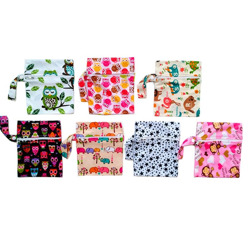 JOBEBE 10PCS 8 Inch Reusable Washable Menstrual Pads Sanitary Pads Panty Liner - Image 3