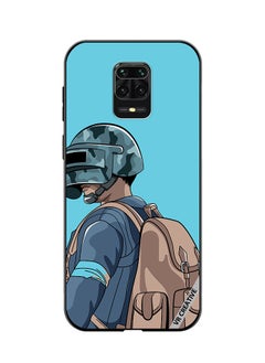 Protective Case Cover For Xiaomi Mi Note 10 Lite 5G Helmet And In Military Uniform Design Multicolour