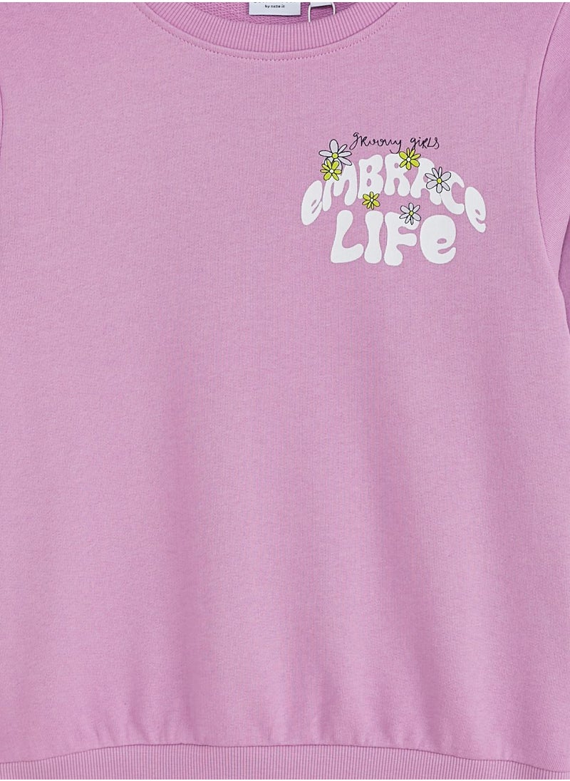 NAME IT - Kids Essential Crew Neck Sweatshirt - Image 1