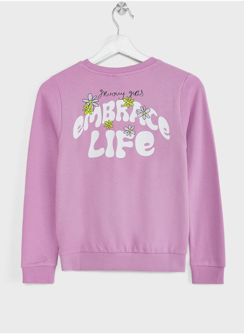 NAME IT - Kids Essential Crew Neck Sweatshirt - Image 1