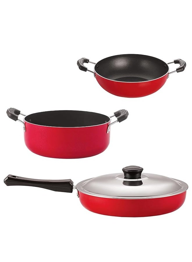 Nirlon Aluminium Non Stick Kitchen Cooking set - Image 1