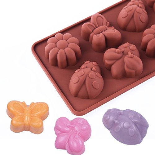 STARUBY Silicone Molds Non-stick Chocolate Candy Mold,Soap Molds,Silicone Baking mold Making Kit, Set of 3 Forest Theme with Different Shapes Animals,Lovely & Fun for Kids - Image 5