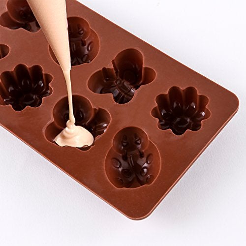 STARUBY Silicone Molds Non-stick Chocolate Candy Mold,Soap Molds,Silicone Baking mold Making Kit, Set of 3 Forest Theme with Different Shapes Animals,Lovely & Fun for Kids - Image 4