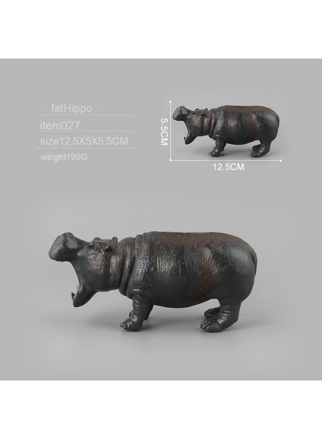 نيبمينينت مجموعة نموذج حيوانات فرس النهر المصنوعة من قواقع السمك