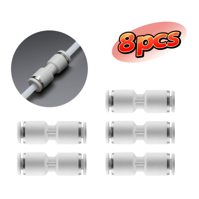 8 Pcs PTFE Feed Pipe Connector For 1.75mm Filament 3D Printer Accessory - Image 2
