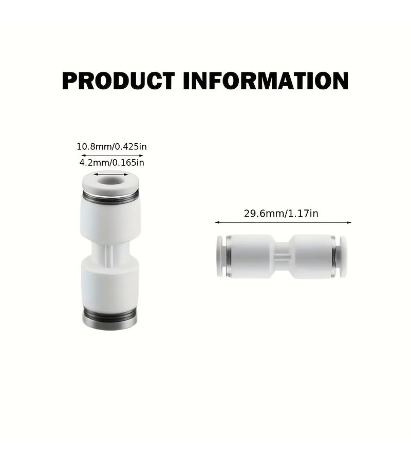 8 Pcs PTFE Feed Pipe Connector For 1.75mm Filament 3D Printer Accessory - Image 3