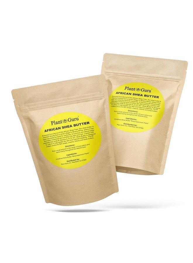Plant Guru زبدة الشيا الأفريقية الخام 8 أوقية. بار 100% نقية طبيعية غير مكررة مستوردة من غانا مرطب مثالي للبشرة الجافة والجسم والوجه ونمو الشعر. رائعة لصنع الصابون وبلسم الشفاه. - Image 2