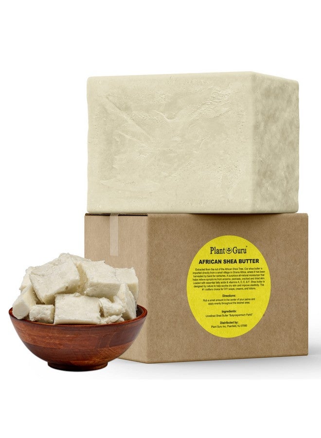 Plant Guru زبدة الشيا الأفريقية الخام 8 أوقية. بار 100% نقية طبيعية غير مكررة مستوردة من غانا مرطب مثالي للبشرة الجافة والجسم والوجه ونمو الشعر. رائعة لصنع الصابون وبلسم الشفاه. - Image 5