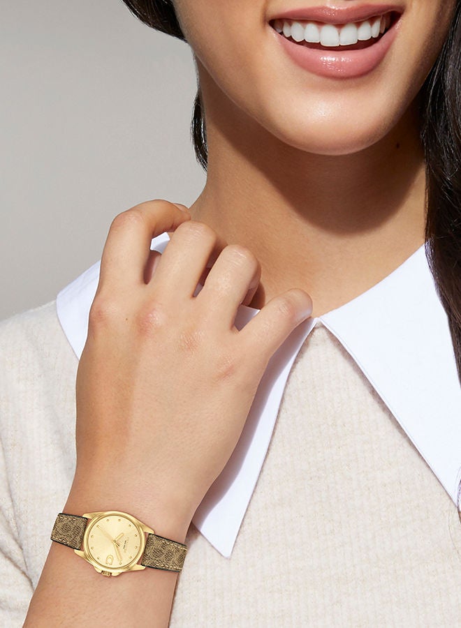 COACH Women Analog Round Shape Leather Wrist Watch 28 mm - Image 4