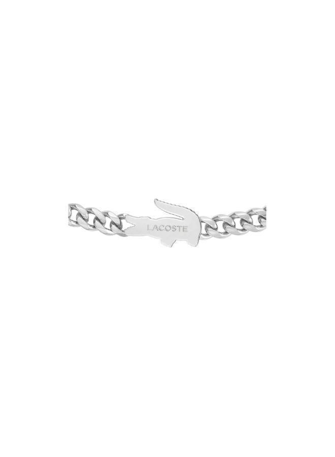 LACOSTE Arthor Collection Chain Bracelet For Men In Stainless Steel With A Crocodile-Shaped Charm - 2040226 - Image 3