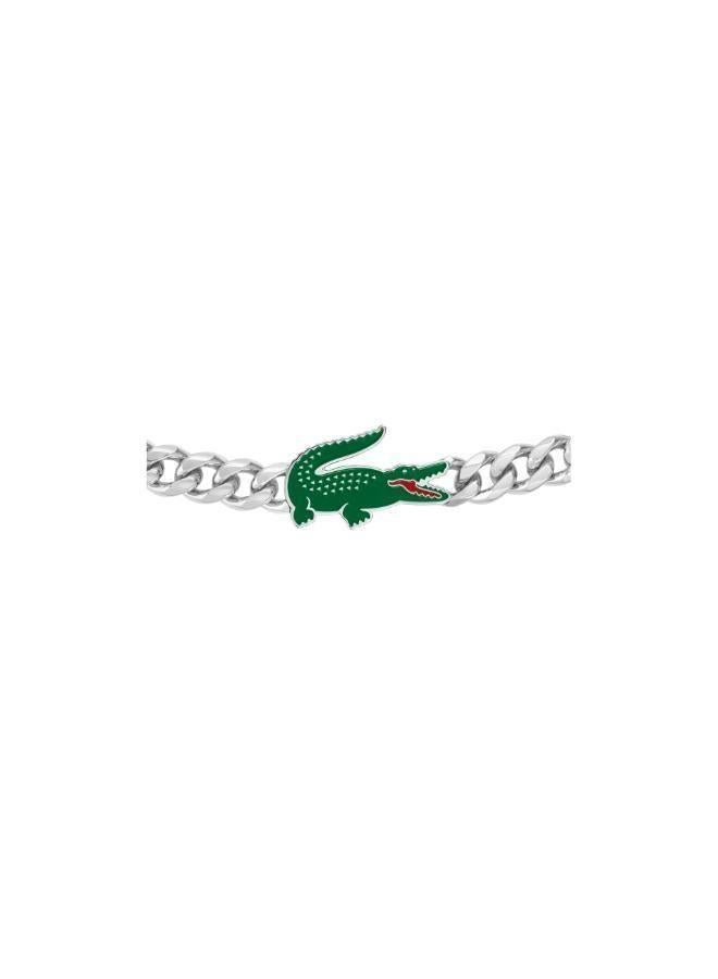 LACOSTE Arthor Collection Chain Bracelet For Men In Stainless Steel With A Crocodile-Shaped Charm - 2040226 - Image 4