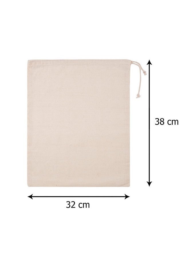 Dcluttr Shoe Bag for Travel - Cotton Shoe Cover (Pack of 6) for Travel and Shoe Storage. Washable, Reusable, Odour Resistant Shoe Storage Bags for Shoes, flip Flop and Footwear Accessories - Image 2