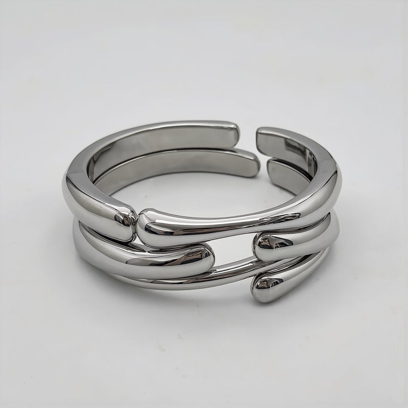 Upgraded Hinged Bangle Easy Open Close Enhanced Fit Comfort Wear Durable Metal Cuff - Image 4