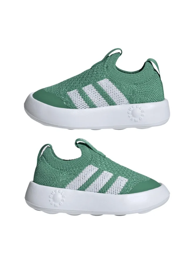 adidas Adidas Bubblecomfy I U Green Sportswear Shoes For Kids