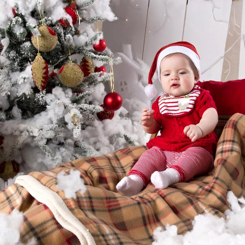 ESINO ESINO 2 Bags Christmas Fake Snow Decoration Artificial Snow Indoor Snow Blanket Fiber Fluffy Snow for Christmas Decor and Winter Mantle Village 56 OZ - Image 5