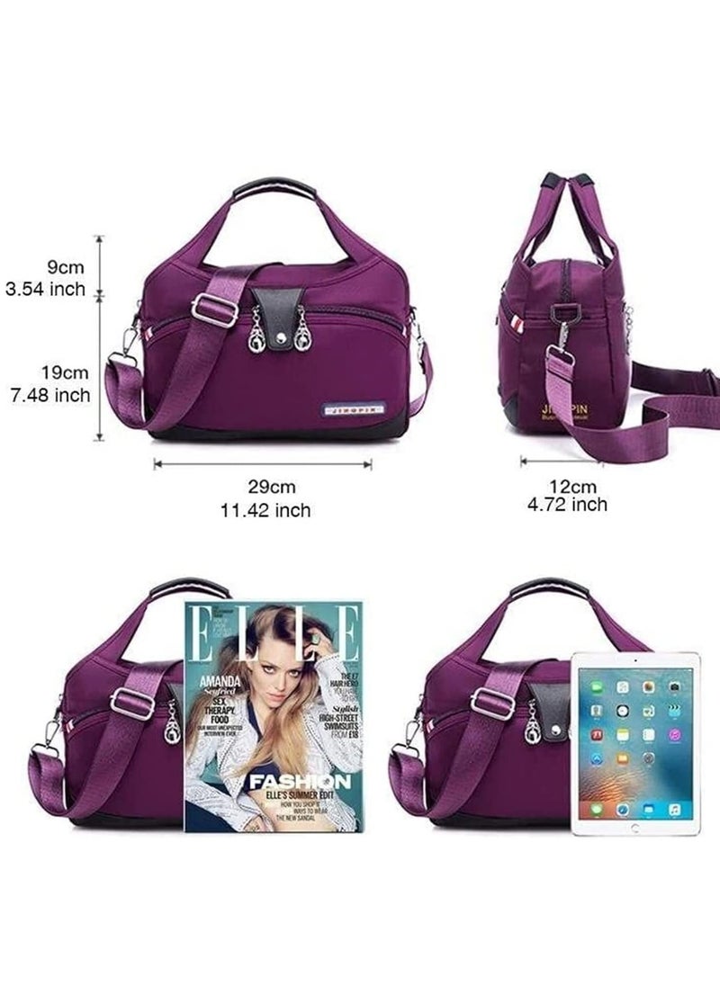 Generic - Ladies handbags Large-capacity Waterproof Anti-theft Women's Fashion Handbag, Oxford Cloth Travel Daypack, Multi Zipper Pockets Crossbody Shoulder Bag - Image 1