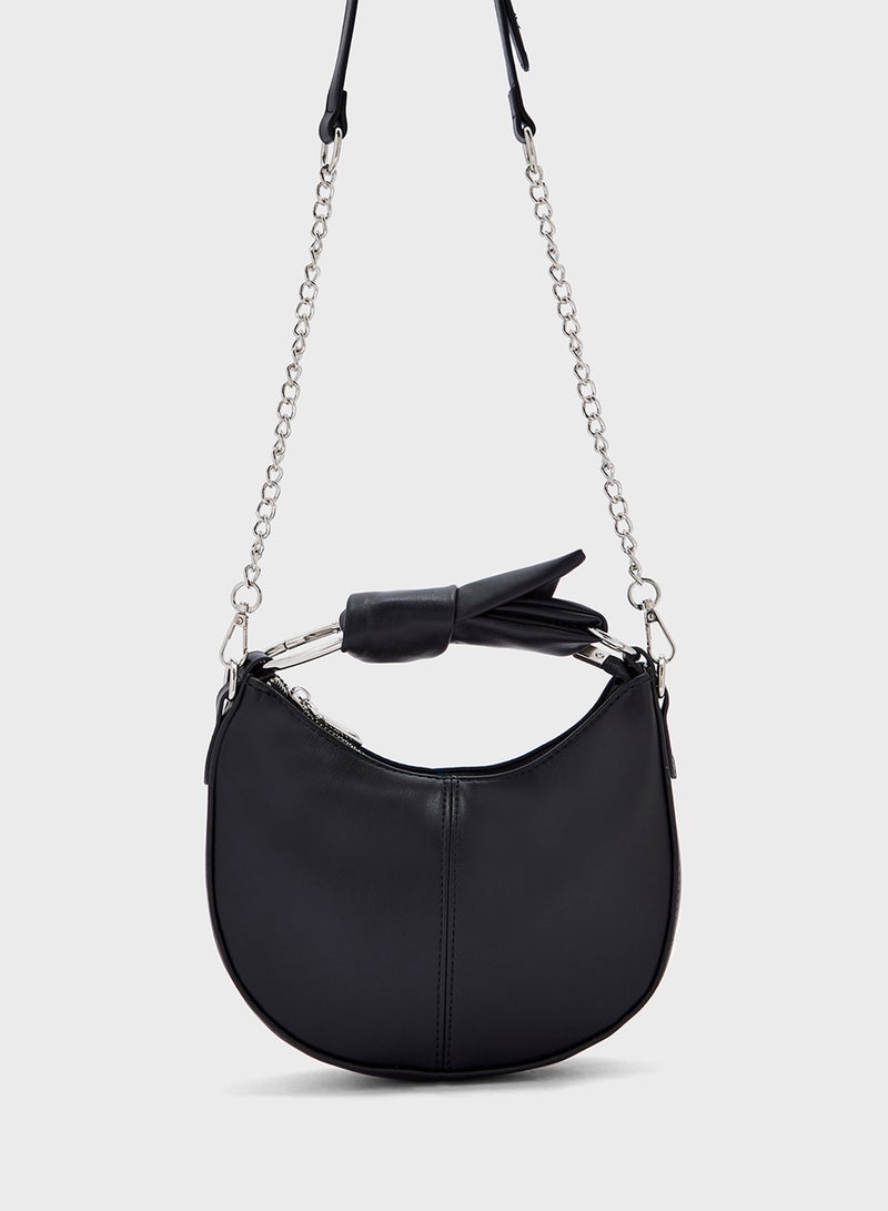 Ginger Bow Detail Satchel Bag  - Image 1