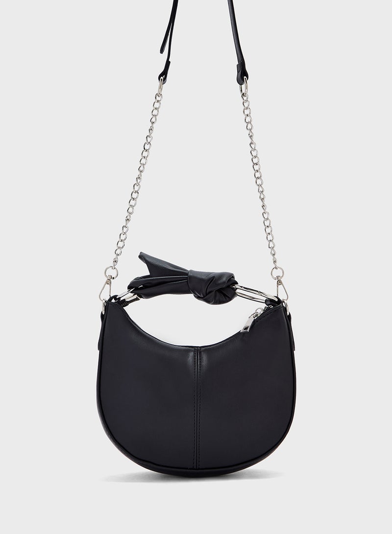 Ginger Bow Detail Satchel Bag  - Image 2