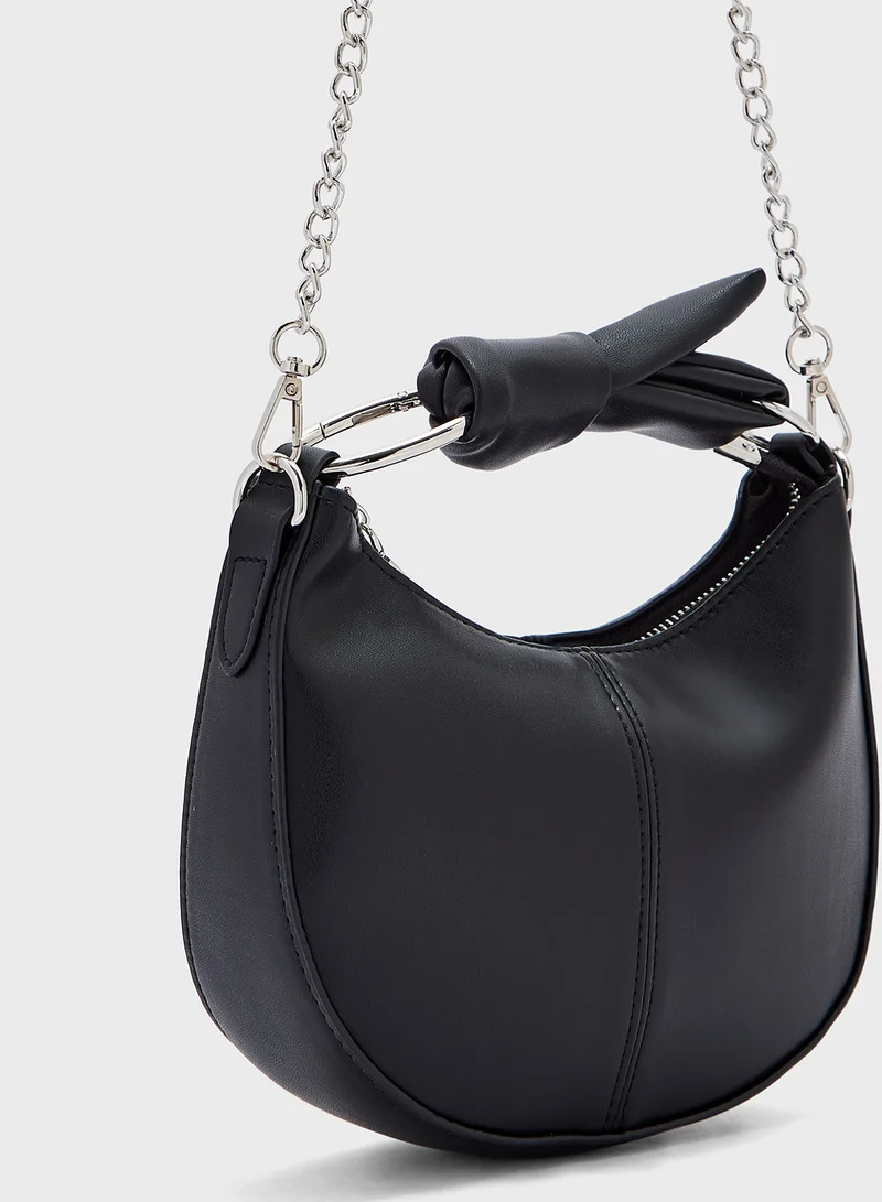 Ginger Bow Detail Satchel Bag