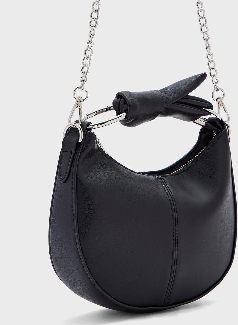 Ginger Bow Detail Satchel Bag  - Image 4