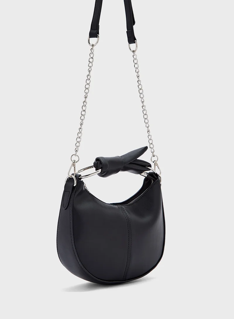 Ginger Bow Detail Satchel Bag