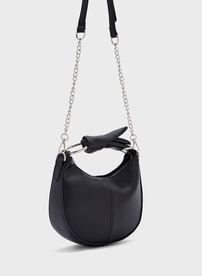 Ginger Bow Detail Satchel Bag  - Image 3