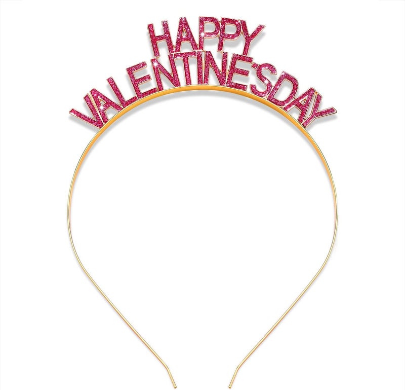 PHALIN Valentines Day Headbands for Women Enamel HAPPY VALENTINES DAY Hairbands Sweet Holiday Party Valentines Day Gifts