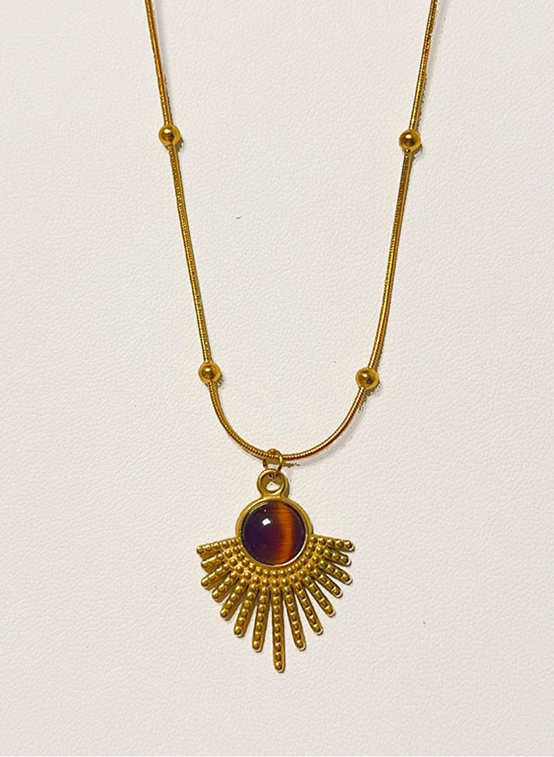 LOOPITYS Exquisite necklace, women's Maillard style fashionable necklace, jewelry, simple and fashionable gift - Image 2