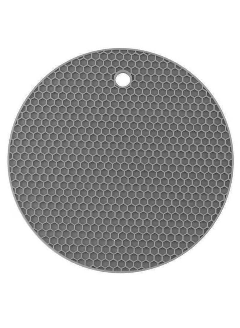 Generic - Rubber Mat Round Solutions by Progressive Microwavable Grill Silicone Trivet Mats Silicone Pot Holders for Hot Pan and Pads Heat Resistant Counter Mats for Tables - Image 1