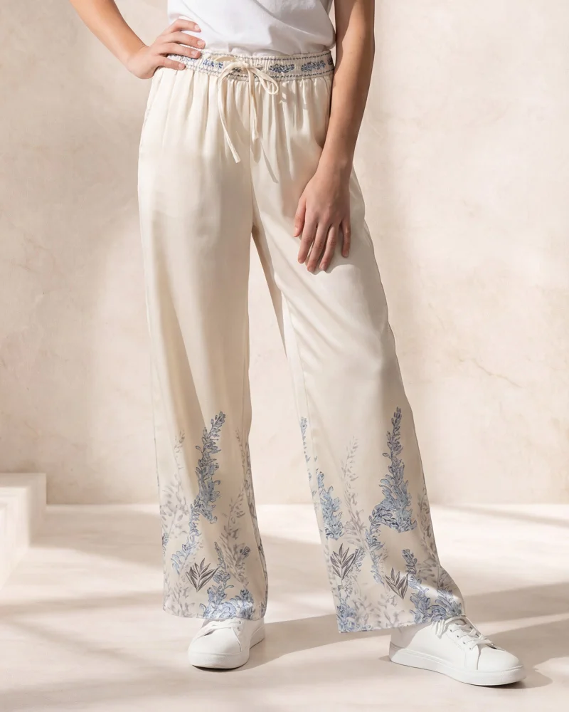 ردتاغ Senior Girls Cream Casual Trouser