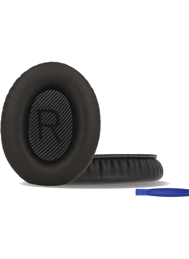 erorex Qc35 35Ii Earpad Cushions Replacement Pro M Professional Ear Pads Cups Compatible With Bose Quietcomfort 35 35 Ii Qc35 Qc35Ii Over Ear Headphones Black  - Image 1