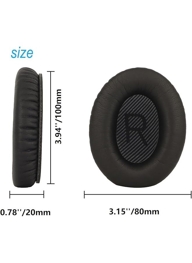 erorex Qc35 35Ii Earpad Cushions Replacement Pro M Professional Ear Pads Cups Compatible With Bose Quietcomfort 35 35 Ii Qc35 Qc35Ii Over Ear Headphones Black  - Image 5